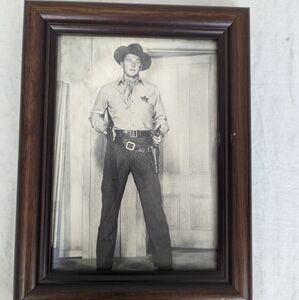 Ronald Reagan Framed B&W Photo from the movie "Law and Order 9"x7"